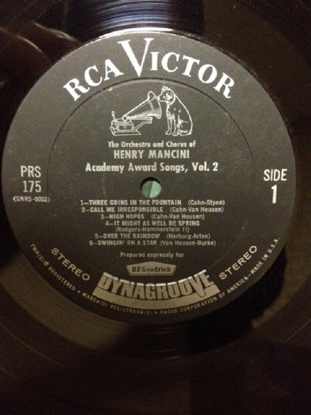 Henry Mancini And His Orchestra And Chorus - Academy Award Songs, Vol. 2 (12 Great Oscar Winners) (LP) - Discogs image 3