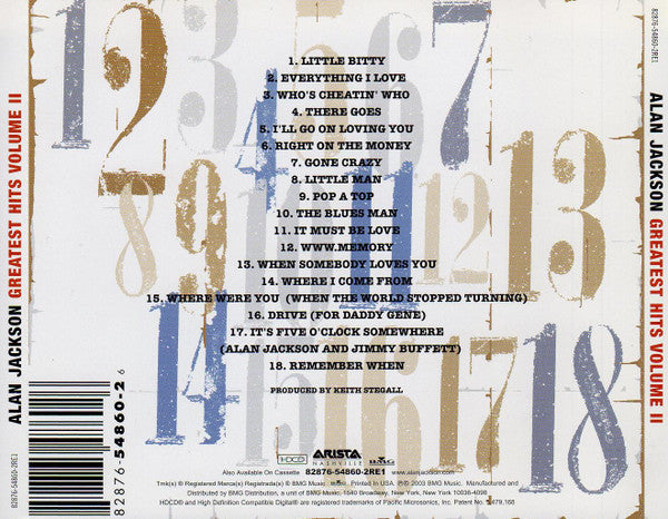 Alan Jackson (2) - Greatest Hits Volume II (CD) - Discogs image 2