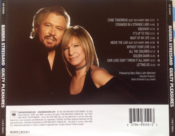 Barbra Streisand - Guilty Pleasures (CD) - Discogs image 2