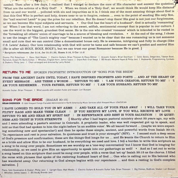 Brian Doerksen - Holy God (CD) - Discogs image 6