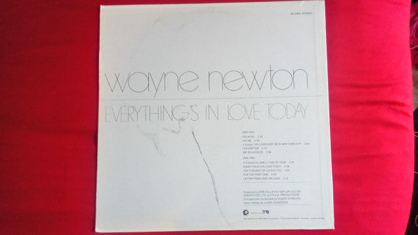 Wayne Newton - Everything's In Love Today (LP) - Discogs image 2