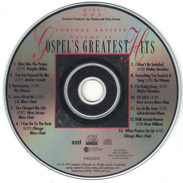 Various - Gospel's Greatest Hits Volume II (2xCD) - Discogs image 3