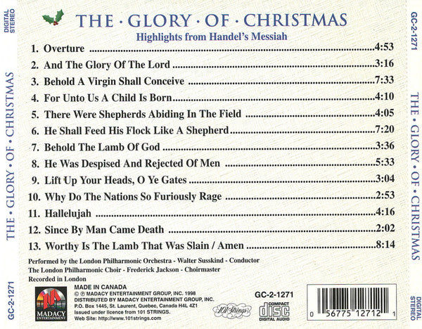 London Philharmonic Orchestra, 101 Strings - The Glory Of Christmas (2xCD) - Discogs image 2