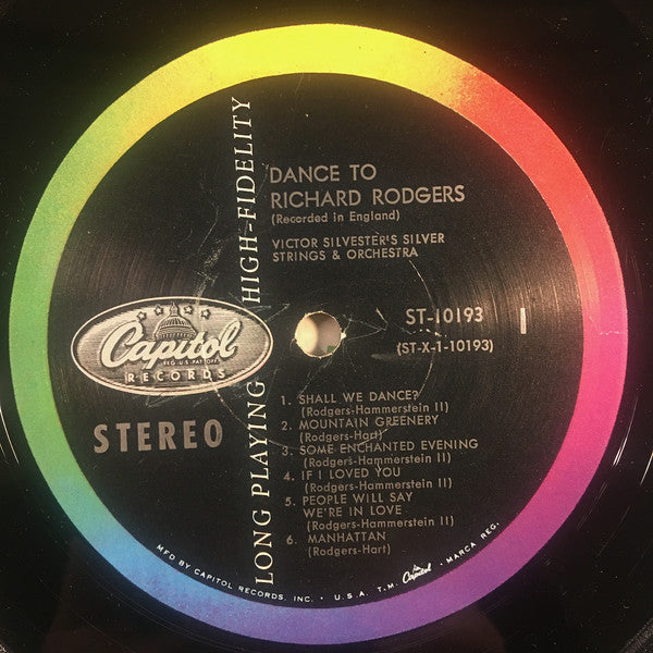 Victor Silvester's Silver Strings and Orchestra - Victor Silvester's Invitation: Dance To Richard Rodgers (LP) - Discogs image 3