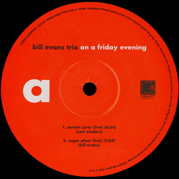 Bill Evans Trio, The - On A Friday Evening (2xLP) - Discogs image 5