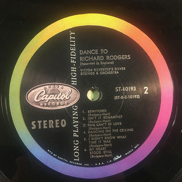Victor Silvester's Silver Strings and Orchestra - Victor Silvester's Invitation: Dance To Richard Rodgers (LP) - Discogs image 4