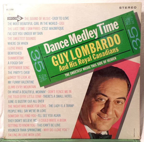 Guy Lombardo And His Royal Canadians - Dance Medley Time (LP)