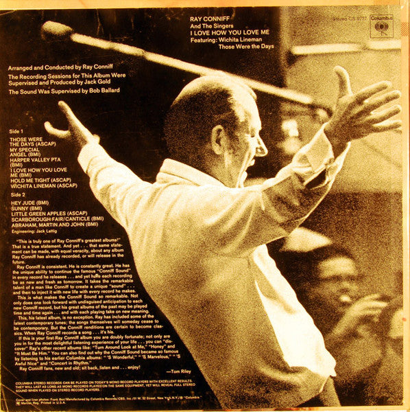 Ray Conniff And The Singers - I Love How You Love Me (LP) - Discogs image 2
