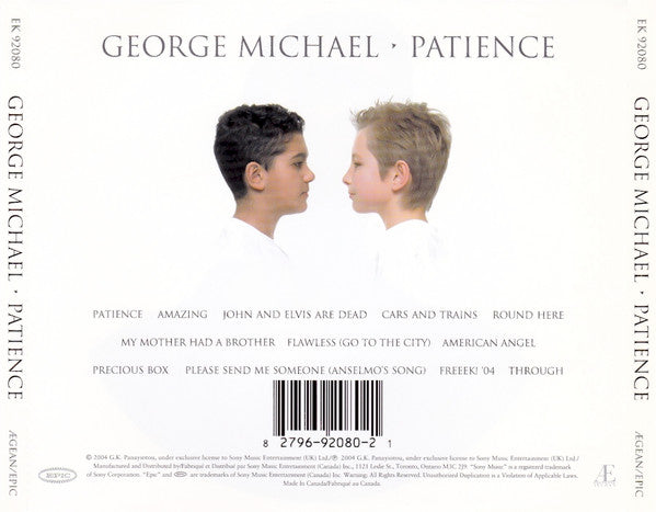 George Michael - Patience (CD) - Discogs image 3
