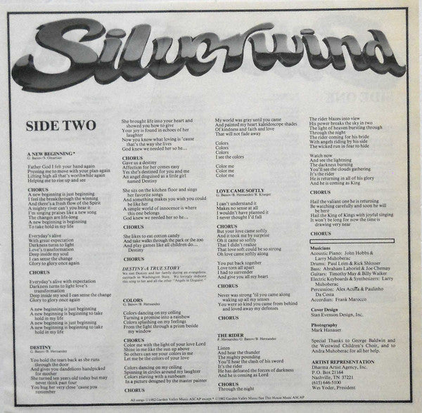 Silverwind - A Song In The Night (LP) - Discogs image 6