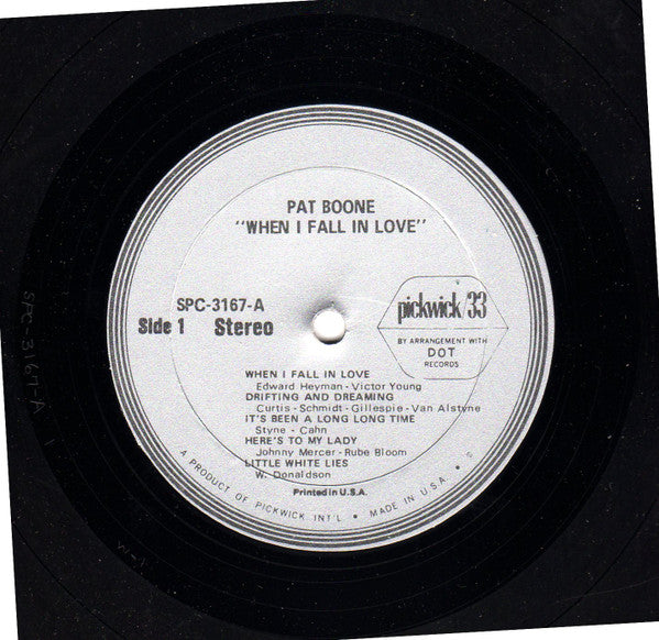 Pat Boone - When I Fall In Love (LP) - Discogs image 3