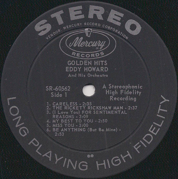 Eddy Howard And His Orchestra - Golden Hits (LP) - Discogs image 3