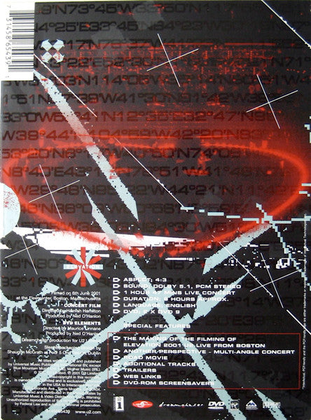 U2 - Elevation 2001: U2 Live From Boston (2xDVD) - Discogs image 2