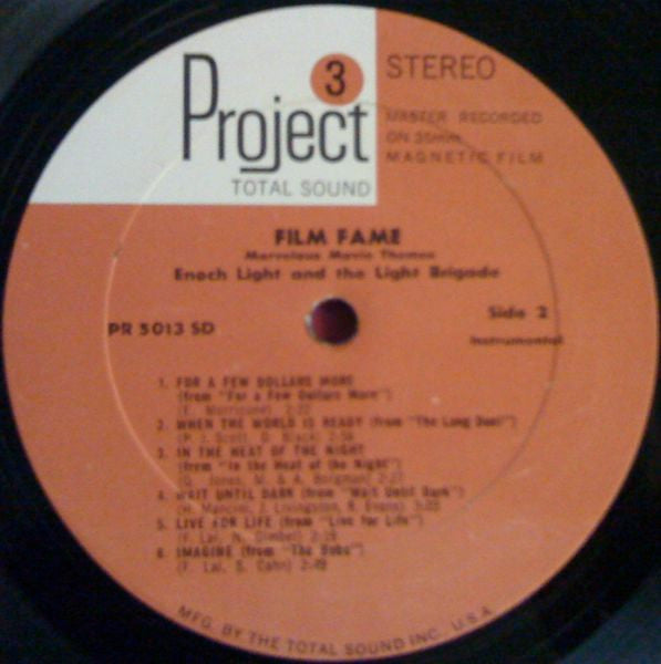 Enoch Light And The Light Brigade - Film Fame - Marvelous Movie Themes (LP) - Discogs image 4