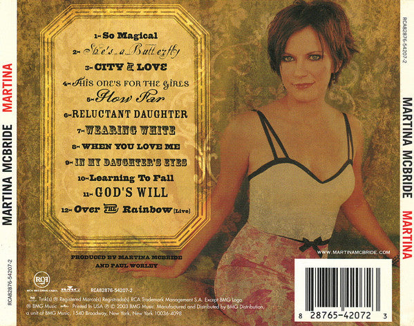 Martina McBride - Martina (CD) - Discogs image 2
