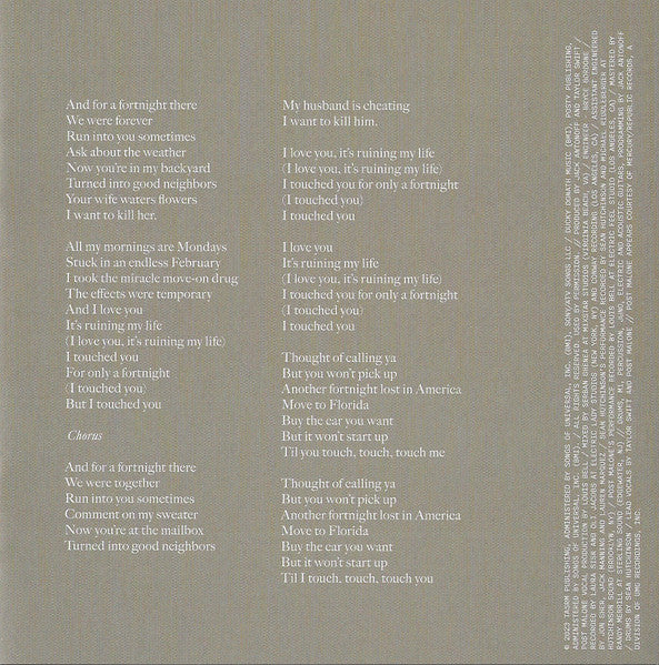 Taylor Swift - The Tortured Poets Department (CD) - Discogs image 7