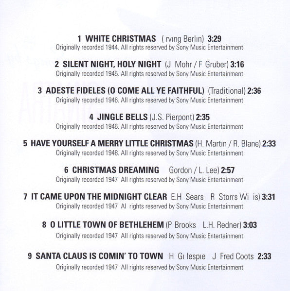 Frank Sinatra - Christmas Songs By Sinatra (CD) - Discogs image 4