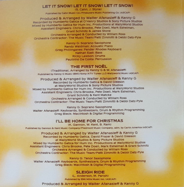 Kenny G (2) - Faith - A Holiday Album (CD) - Discogs image 7