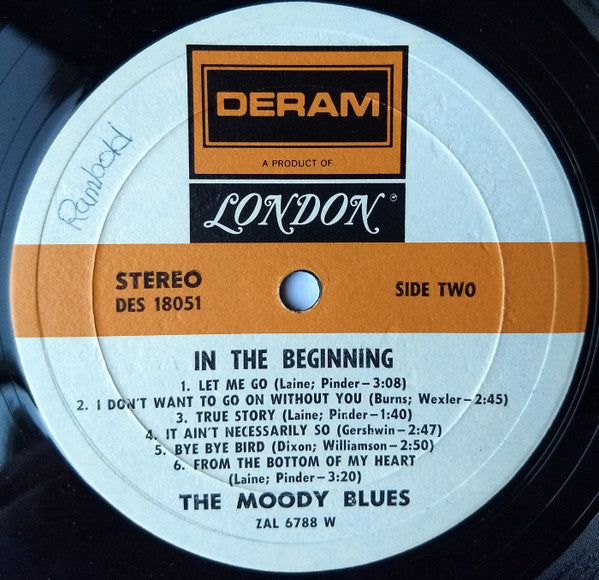 Moody Blues, The - In The Beginning... (LP) - Discogs image 4