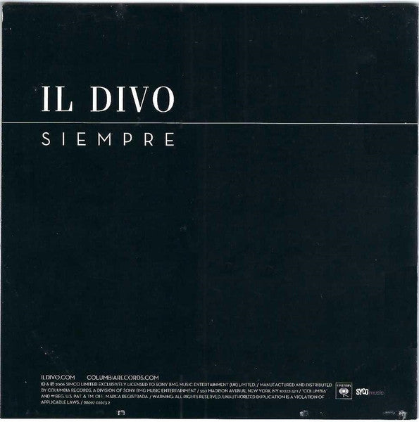 Il Divo - Siempre (CD) - Discogs image 2