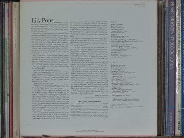 Lily Pons - Immortal Performances (LP) - Discogs image 2