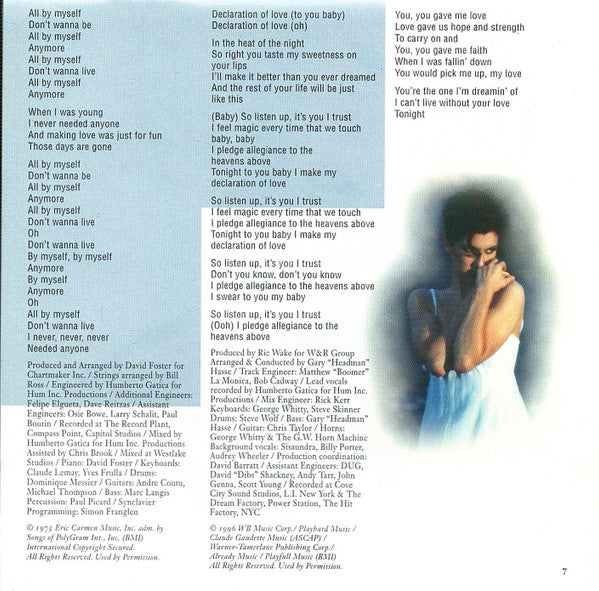 Céline Dion - Falling Into You (CD) - Discogs image 6