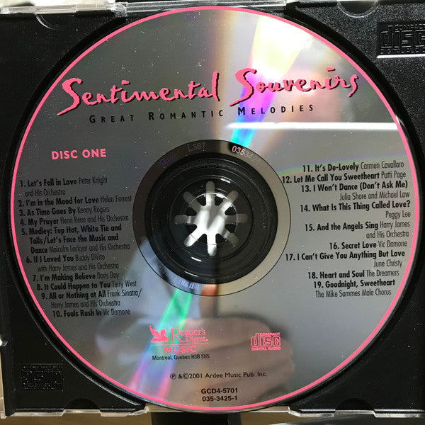 Various - Sentimental Souvenirs (4xCD) - Discogs image 3