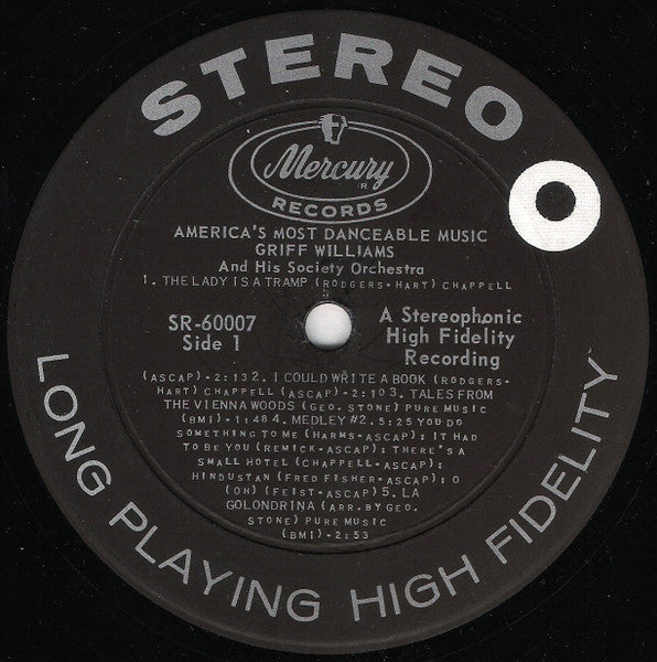 Griff Williams And His Society Orchestra - America's Most Danceable Music (LP) - Discogs image 3