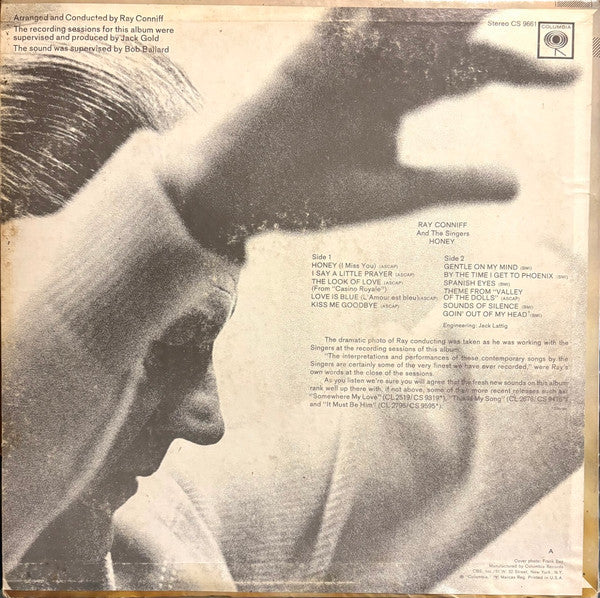 Ray Conniff And The Singers - Honey (LP) - Discogs image 2