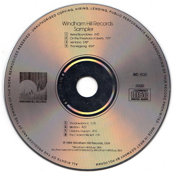 Various : Windham Hill Records Sampler '84 (CD, Smplr)