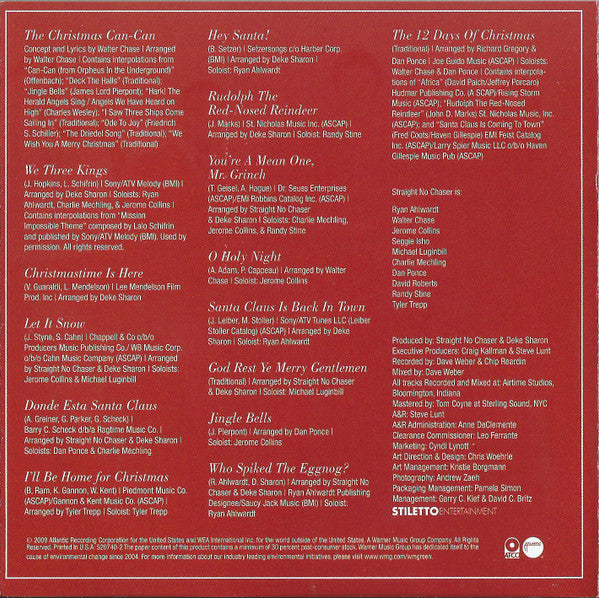 Straight No Chaser (3) - Christmas Cheers (CD) - Discogs image 7
