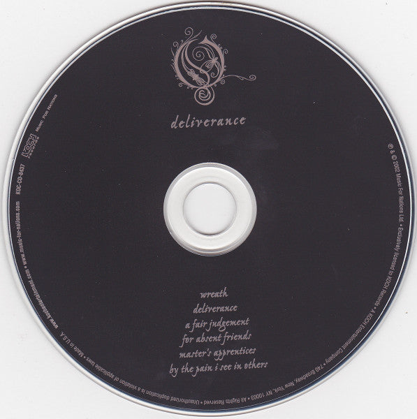 Opeth - Deliverance (CD) - Discogs image 3
