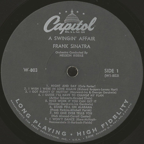 Frank Sinatra - A Swingin' Affair! (LP) - Discogs image 3