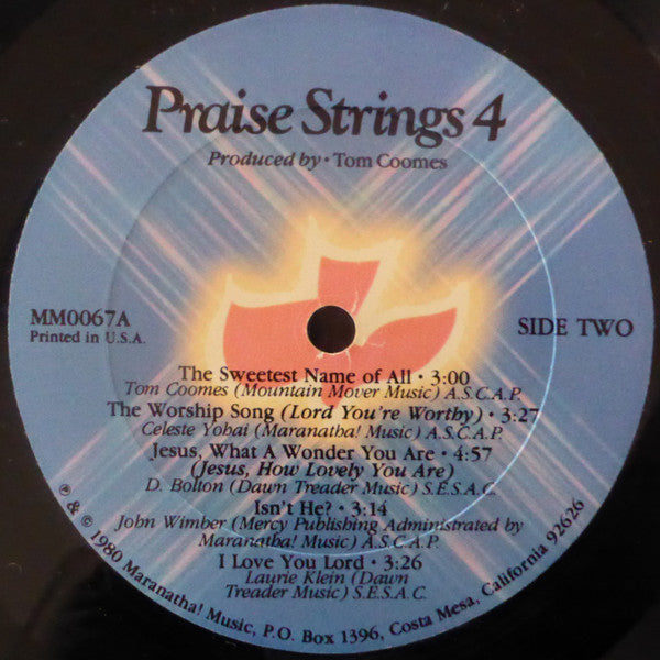 Praise Strings - Praise Strings 4 (LP) - Discogs image 4