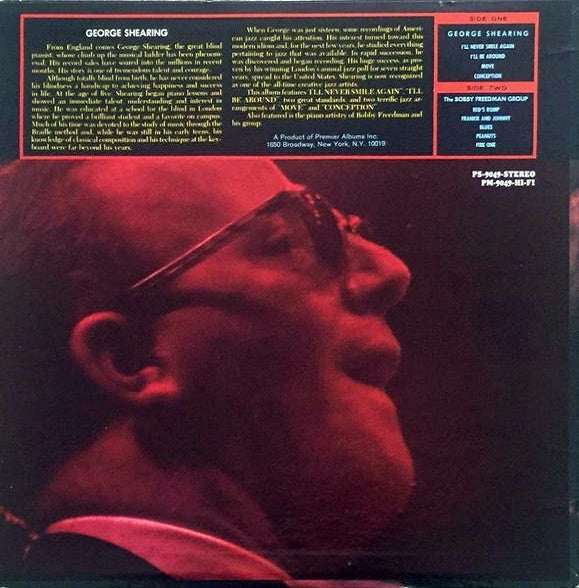 George Shearing / Bob Freedman Orchestra, The - It's Real George (LP) - Discogs image 2