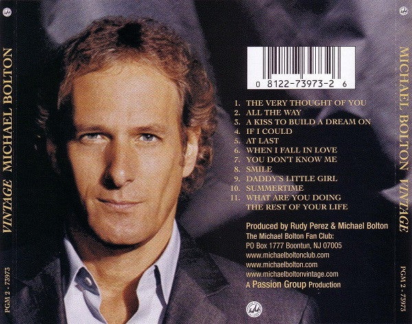 Michael Bolton - Vintage (CD) - Discogs image 2