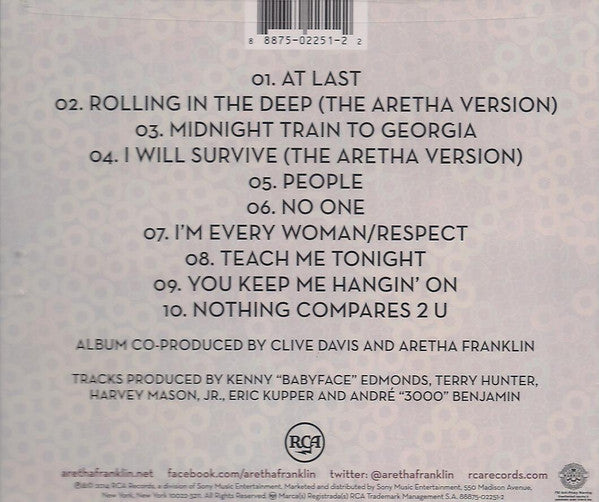 Aretha Franklin - Sings The Great Diva Classics (CD) - Discogs image 2