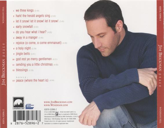 Jim Brickman - Peace (CD) - Discogs image 2