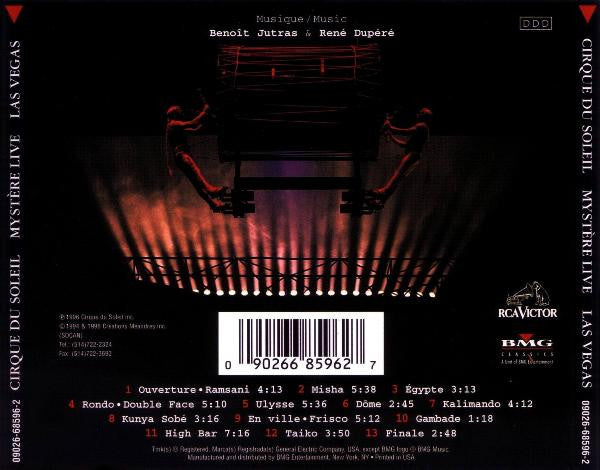 Cirque Du Soleil - Mystère - Live À / In Las Vegas (CD) - Discogs image 2