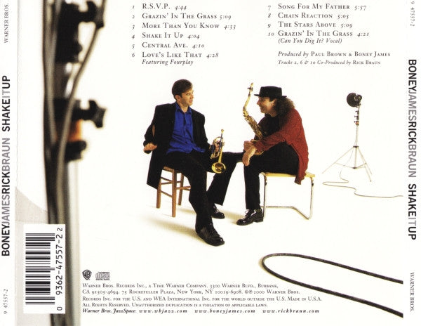 Boney James, Rick Braun - Shake It Up (CD) - Discogs image 2