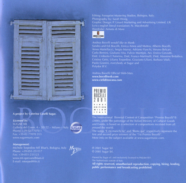 Andrea Bocelli - Cieli Di Toscana (CD) - Discogs image 6