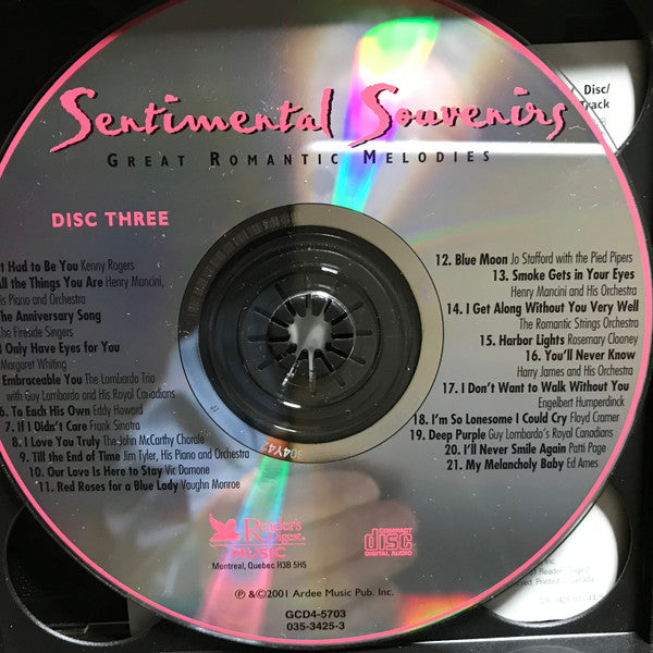 Various - Sentimental Souvenirs (4xCD) - Discogs image 5
