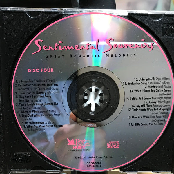 Various - Sentimental Souvenirs (4xCD) - Discogs image 6