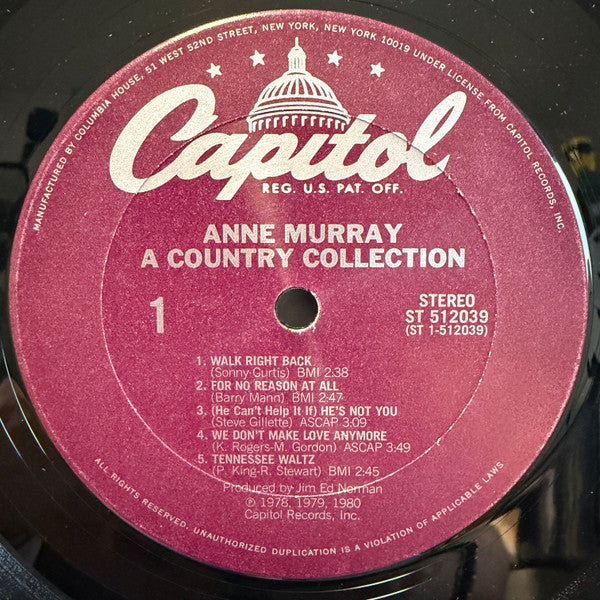 Anne Murray - A Country Collection (LP) - Discogs image 2