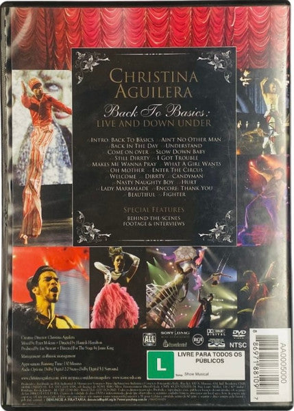 Christina Aguilera - Back To Basics: Live And Down Under (DVD) - Discogs image 2