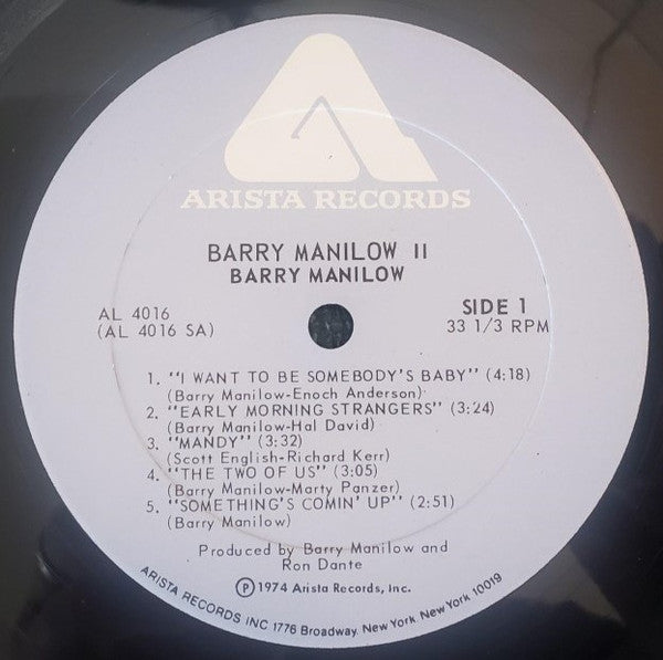 Barry Manilow - Barry Manilow II (LP) - Discogs image 3