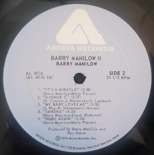 Barry Manilow - Barry Manilow II (LP) - Discogs image 4