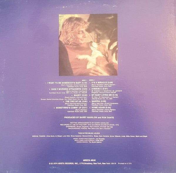 Barry Manilow - Barry Manilow II (LP) - Discogs image 2