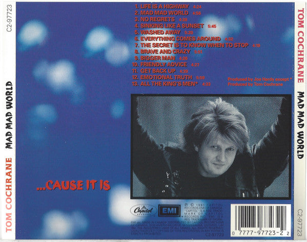 Tom Cochrane - Mad Mad World (CD) - Discogs image 2