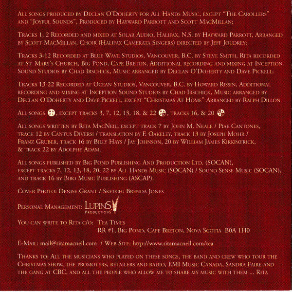Rita MacNeil - Joyful Sounds - A Seasonal Collection (CD) - Discogs image 6